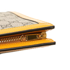 グッチ × EXO KAI GGスプリーム テディベア クラッチバッグ 660513 ベージュ オレンジ PVC レザー レディース GUCCI 【中古】