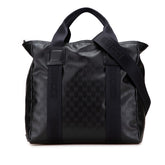 グッチ GGマットクリスタル トートバッグ ショルダーバッグ 2WAY 779816 ブラック PVC レザー メンズ GUCCI 【中古】