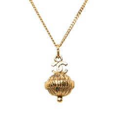 シャネル ココマーク ヴィンテージ チェーン ペンダント ネックレス ゴールド メッキ レディース CHANEL 【中古】