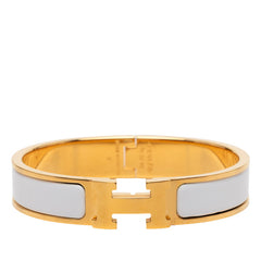 エルメス クリッククラック クリックH PM バングル ゴールド ホルダー メッキ エナメル レディース HERMES 【中古】