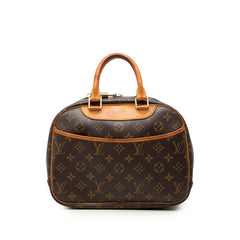 ルイ ヴィトン モノグラム トゥルーヴィル ハンドバッグ M42228 ブラウン PVC レザー レディース LOUIS VUITTON 【中古】