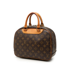 ルイ ヴィトン モノグラム トゥルーヴィル ハンドバッグ M42228 ブラウン PVC レザー レディース LOUIS VUITTON 【中古】
