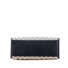 グッチ GGスプリーム トートバッグ ショルダーバッグ 2WAY 659983 ベージュ ブラック PVC レザー レディース GUCCI 【中古】