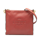 ロエベ ショルダーバッグ レッド系 レザー レディース LOEWE 【中古】