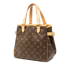 ルイ ヴィトン モノグラム バティニョール ハンドバッグ トートバッグ M51156 ブラウン PVC レザー レディース LOUIS VUITTON 【中古】