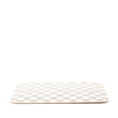 ルイ ヴィトン ダミエ アズール ネヴァーフル付属ポーチ ポーチ ホワイト PVC レザー レディース LOUIS VUITTON 【中古】