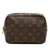 ルイ ヴィトン モノグラム トゥルーストワレット18 ポーチ M47526 ブラウン PVC レザー レディース LOUIS VUITTON 【中古】