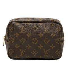 ルイ ヴィトン モノグラム トゥルーストワレット18 ポーチ M47526 ブラウン PVC レザー レディース LOUIS VUITTON 【中古】