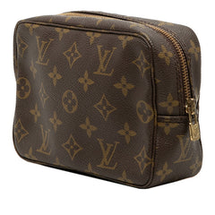 ルイ ヴィトン モノグラム トゥルーストワレット18 ポーチ M47526 ブラウン PVC レザー レディース LOUIS VUITTON 【中古】