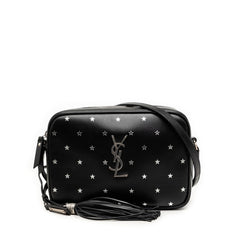 サンローラン ルー カメラバッグ スター 斜め掛け ショルダーバッグ 574494 ブラック レザー レディース SAINT LAURENT 【中古】