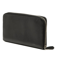 プラダ 三角ロゴプレート サフィアーノ トラベルケース オーガナイザー 長財布 ブラック レザー レディース PRADA 【中古】