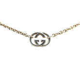 グッチ インターロッキングG チェーンネックレス SV925 シルバー レディース GUCCI 【中古】
