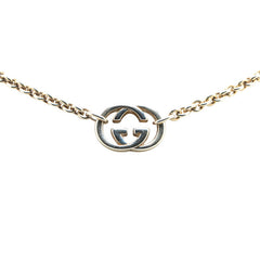 グッチ インターロッキングG チェーンネックレス SV925 シルバー レディース GUCCI 【中古】