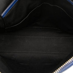 ディオール DIOR HOMME ディオール オム ショルダーバッグ ブルー ブラック レザー メンズ Dior 【中古】