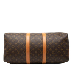 ルイ ヴィトン モノグラム キーポル45 ボストンバッグ ハンドバッグ M41428 ブラウン PVC レザー レディース LOUIS VUITTON 【中古】