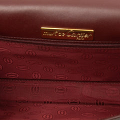 カルティエ マストライン ショルダーバッグ クラッチバッグ 2WAY ボルドー レザー レディース CARTIER 中古