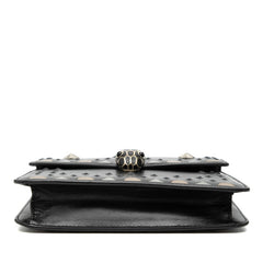 ブルガリ セルペンティ スタッズ チェーンショルダーバッグ ブラック レザー レディース BVLGARI 中古