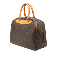 ルイ ヴィトン モノグラム ドーヴィル ハンドバッグ M47270 ブラウン PVC レザー レディース LOUIS VUITTON 【中古】