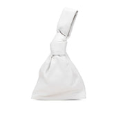 ボッテガヴェネタ ミニ ザ ツイスト ハンドバッグ ホワイト レザー レディース BOTTEGAVENETA 【中古】