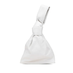 ボッテガヴェネタ ミニ ザ ツイスト ハンドバッグ ホワイト レザー レディース BOTTEGAVENETA 【中古】