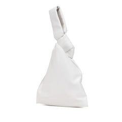 ボッテガヴェネタ ミニ ザ ツイスト ハンドバッグ ホワイト レザー レディース BOTTEGAVENETA 【中古】