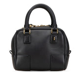ロエベ アマソナ16 スクエア ハンドバッグ ショルダーバッグ 2WAY ブラック レザー レディース LOEWE 【中古】