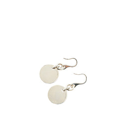 グッチ ラウンド ロゴ プレート フック ピアス SV925 シルバー レディース GUCCI 【中古】