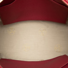 エルメス アトラス35 ハンドバッグ □N 2010 レッド ピンク系 シルバー金具 トリヨンクレマンス レディース HERMES 【中古】