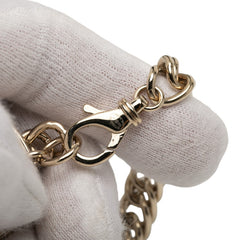 シャネル ココマーク チェーンブレスレット ゴールド メッキ ラインストーン レディース CHANEL 【中古】