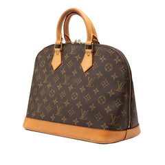 ルイ ヴィトン モノグラム アルマPM ハンドバッグ M51130 ブラウン PVC レザー レディース LOUIS VUITTON 【中古】