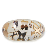 ルイ ヴィトン バーグ アンクルージョン リング 指輪 #M M65863 クリア 透明 ゴールド メッキ レジン レディース LOUIS VUITTON 【中古】