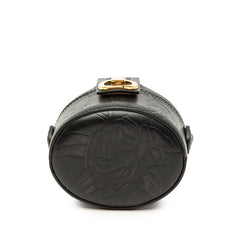 ディオール CDロゴ バニティバッグ ミニハンドバッグ ブラック レザー レディース Dior 【中古】