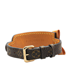 ルイ ヴィトン モノグラム ブラスレ ポルトアドレス ブレスレット M92577 ブラウン PVC レザー レディース LOUIS VUITTON 【中古】