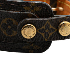 ルイ ヴィトン モノグラム ブラスレ ポルトアドレス ブレスレット M92577 ブラウン PVC レザー レディース LOUIS VUITTON 【中古】