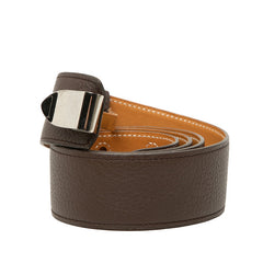 エルメス ベルト サイズ:85 ブラウン系 シルバー金具 レザー レディース HERMES 【中古】