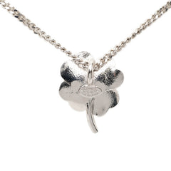 シャネル ココマーク カメリア ラインストーン ネックレス シルバー ブラック メタル エナメル レディース CHANEL 【中古】