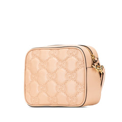 グッチ GGマトラッセ スモール 斜め掛け ショルダーバッグ 702234 ベージュ レザー レディース GUCCI 中古