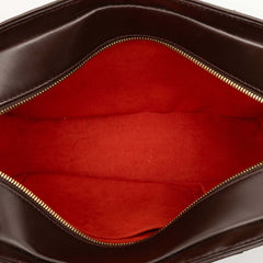 ルイ ヴィトン ダミエ サリア オリゾンタル ハンドバッグ N51282 ブラウン PVC レザー レディース LOUIS VUITTON 【中古】