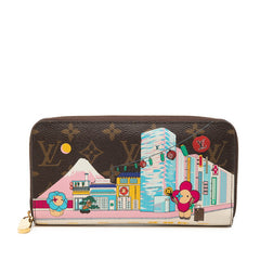 ルイ ヴィトン モノグラム ジッピーウォレット ヴィヴィエンヌ ラウンドファスナー 長財布 M81630 ブラウン マルチカラー PVC レディース LOUIS VUITTON 【中古】