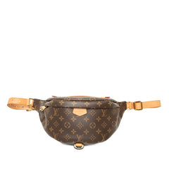 ルイ ヴィトン モノグラム バムバック ボディバッグ ウエストバッグ M43644 ブラウン PVC レザー レディース LOUIS VUITTON 【中古】