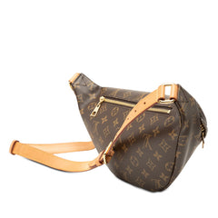ルイ ヴィトン モノグラム バムバック ボディバッグ ウエストバッグ M43644 ブラウン PVC レザー レディース LOUIS VUITTON 【中古】