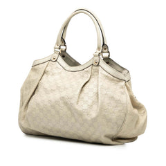 グッチ グッチシマ スーキー ハンドバッグ 211943 アイボリー レザー レディース GUCCI 【中古】