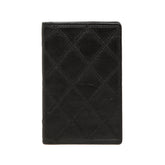 シャネル ビコローレ カードケース ブラック レザー レディース CHANEL 【中古】