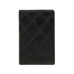 シャネル ビコローレ カードケース ブラック レザー レディース CHANEL 【中古】