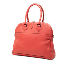 エルメス アトラス35 ハンドバッグ レッド系 シルバー金具 トリヨンクレマンス レディース HERMES 【中古】