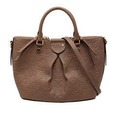 ルイ ヴィトン モノグラム アンプラント マザリーヌ PM ハンドバッグ ショルダーバッグ 2WAY M50709 トープ レザー レディース LOUIS VUITTON 中古