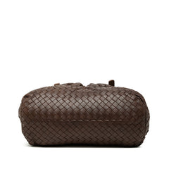 ボッテガヴェネタ イントレチャート マルケーゼ トートバッグ ショルダーバッグ ブラウン レザー レディース BOTTEGAVENETA 【中古】