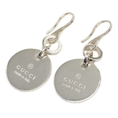 グッチ サークル ロゴプレート フックピアス ジプシーピアス フック シルバー SV925 シルバー レディース GUCCI 中古