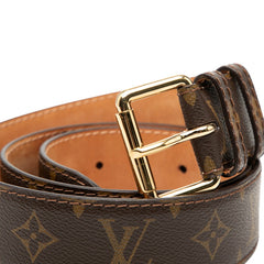 ルイ ヴィトン モノグラム ベルト サイズ 100/40 ブラウン PVC メンズ LOUIS VUITTON 【中古】