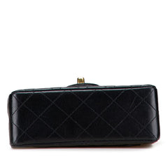 シャネル ミニマトラッセ ココマーク チェーン ショルダーバッグ ブラック ラムスキン レディース CHANEL 【中古】